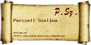 Perczell Szelina névjegykártya